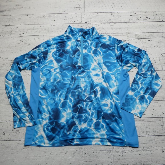 Habit Other - Habit Shirt Mens 2XL Blue Quarter Zip Solar-Factor UPF 40+ Fishing Performance